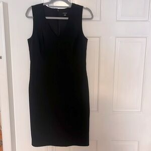 Black sheath dress